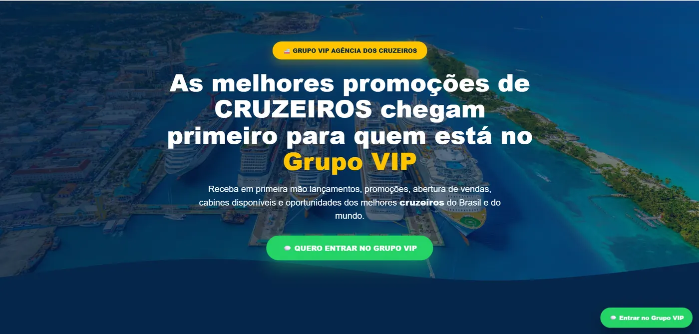 Captura do site LP Agência dos Cruzeiros