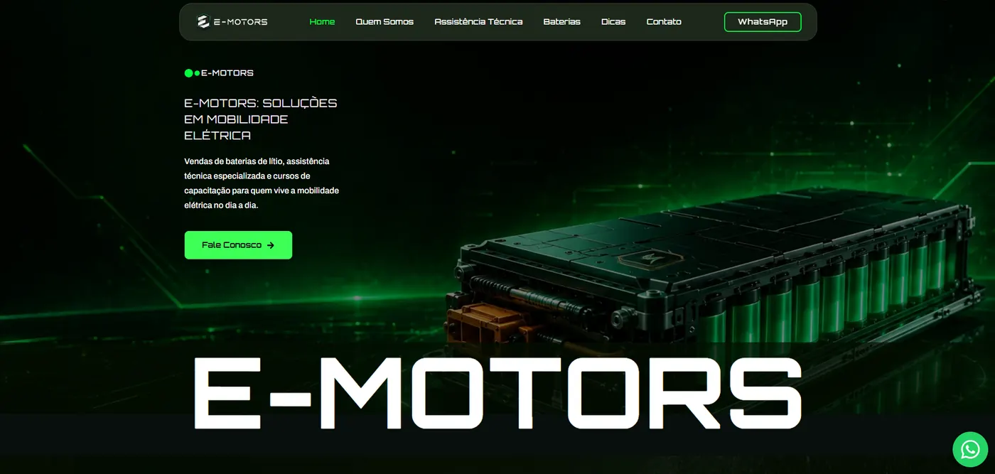 Captura do site E-Motors