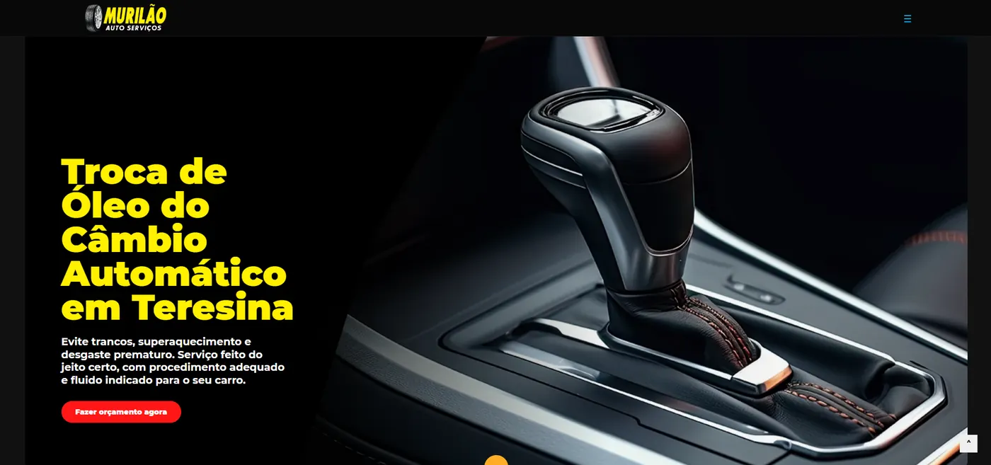 Captura do site Troca Óleo Câmbio